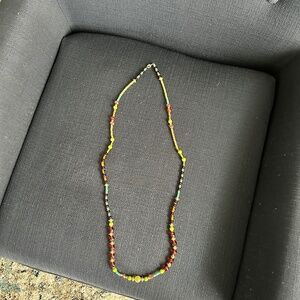 Multi color beaded necklace